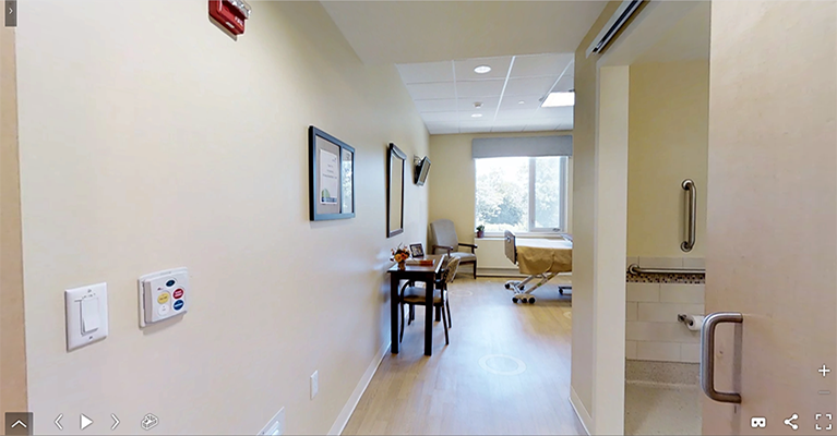 Rehab center patient room